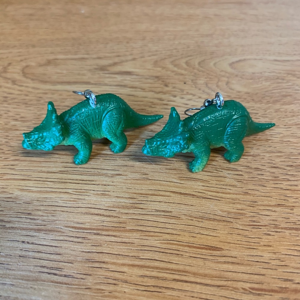 Triceratops Earrings